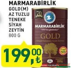 MARMARABİRLİK GOLD (M) AZ TUZLU TENEKE SİYAH ZEYTİN 800 G MARMARABİRLİK GOLD (M) AZ TUZLU TENEKE SİYAH ZEYTİN 800 G